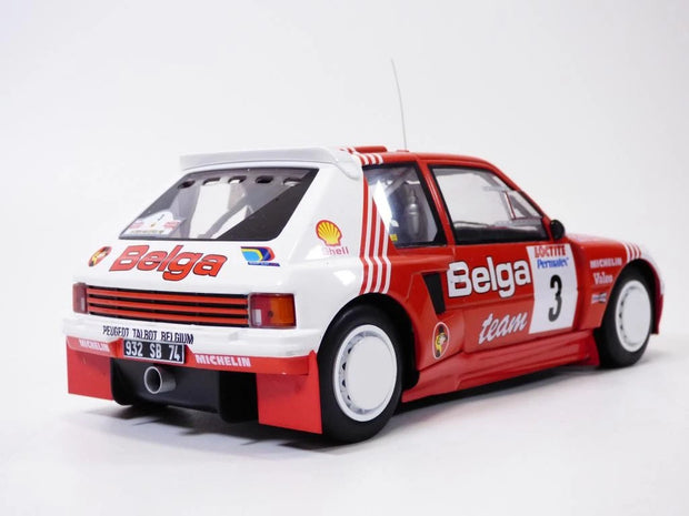 1985 Peugeot 205 T16 Nº3 Darniche/Mahe Rally Ypres 1:18 IXO Models 18RMC135.22