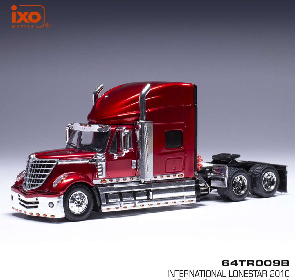 2010 Cabeza Tractora International Lonestar Granate Metalizado 164 IXO Models 64TR009B