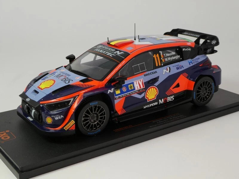 2023 Hyundai i20 N Rally1 Nº11 Neuville/Wydaeghe Ganador Rally Centroeuropeo 1:43 IXO Models RAM909.22