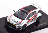 2022 Toyota GR Yaris Pandem Cusco Blanco/Rojo 1:43 IXO Models MOC329.22