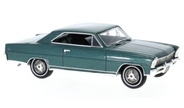 1966 Chevrolet Nova SS Hardtop Verde Metalizado 1:43 NEO Scale Models 47235