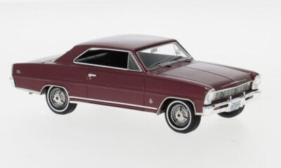 1966 Chevrolet Nova SS Hardtop Granate Metalizado 1:43 NEO Scale Models 47236
