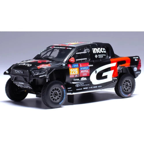 2024 TOYOTA GR DKR HILUX EVO T1U Nº226 VARIAWA/CAZALET RALLY DAKAR 1:43 IXO MODELS