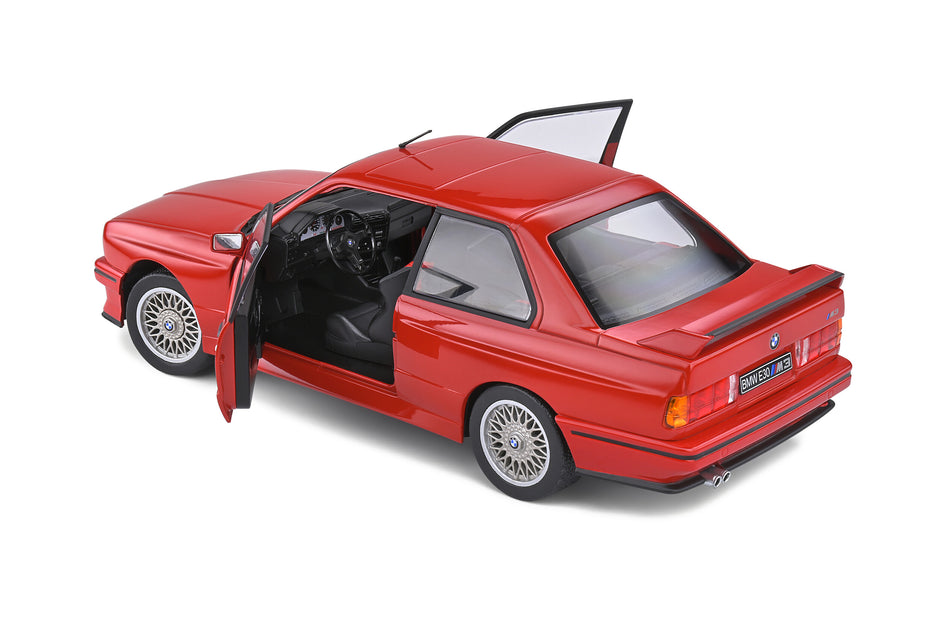 1986 BMW E30 M3 Rojo 1:18 Solido S1801502