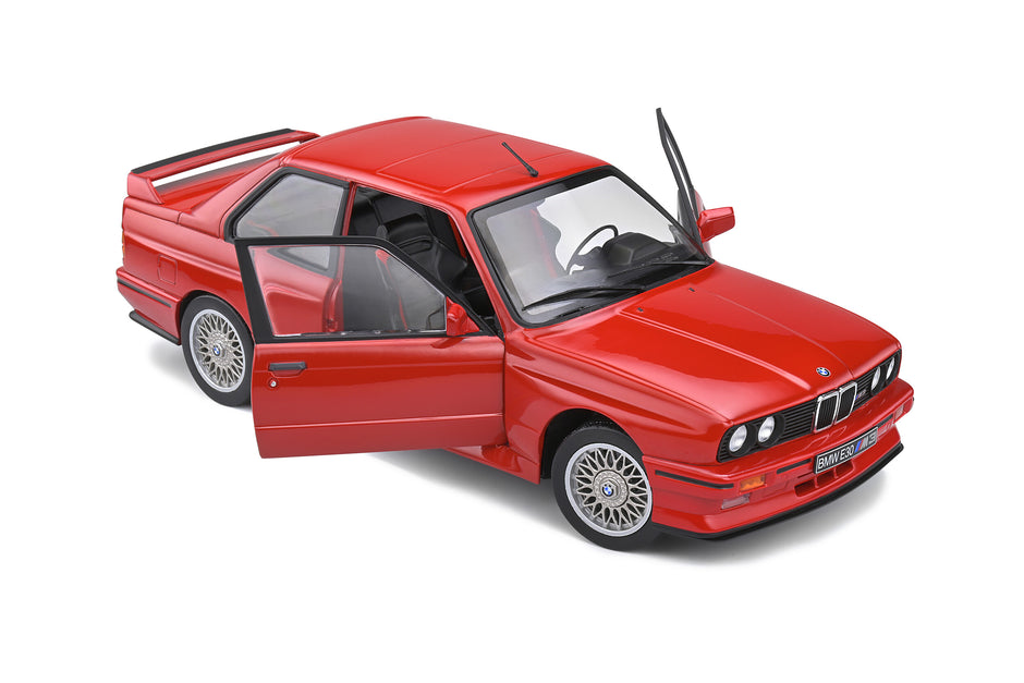1986 BMW E30 M3 Rojo 1:18 Solido S1801502