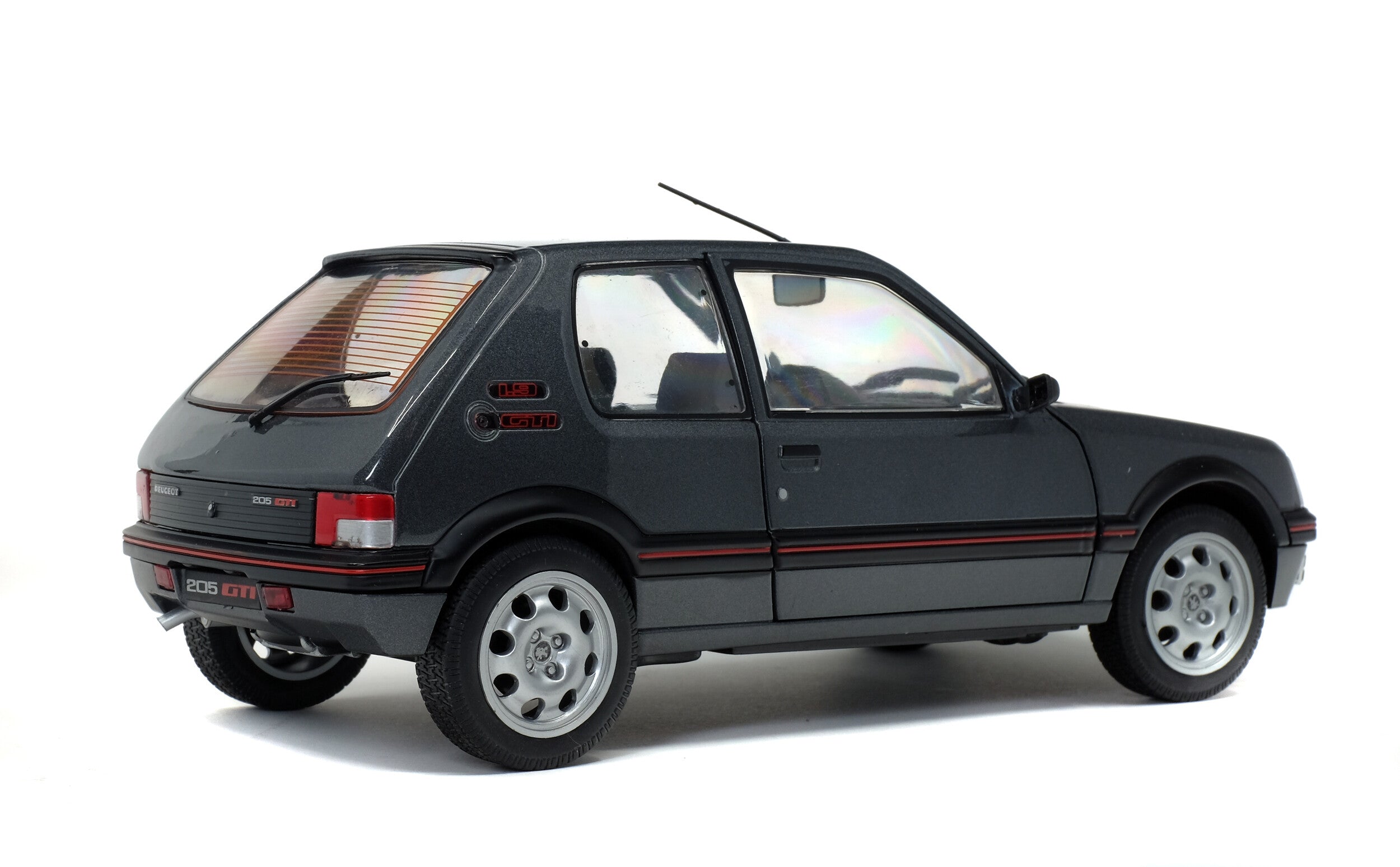 1990 Peugeot 205 GTI 1.9 Phase 2 Gris Magnum 1:18 Solido S1801704