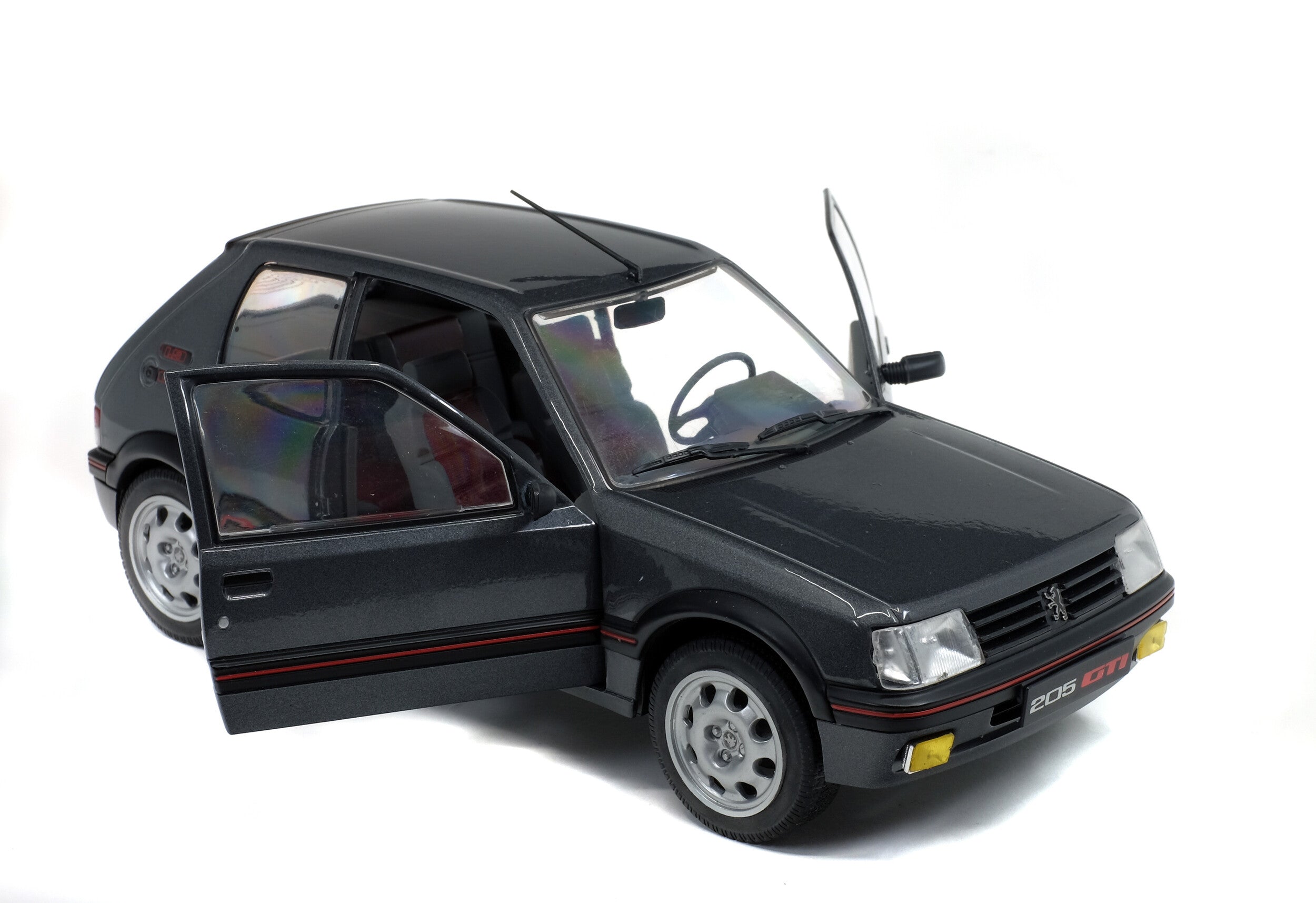 1990 Peugeot 205 GTI 1.9 Phase 2 Gris Magnum 1:18 Solido S1801704