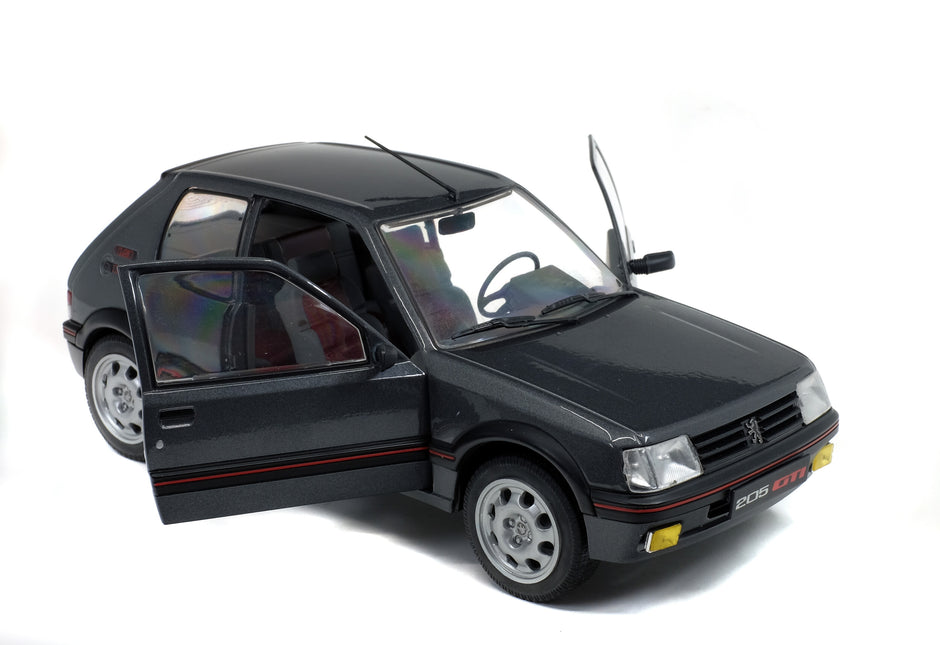 1990 Peugeot 205 GTI 1.9 Phase 2 Gris Magnum 1:18 Solido S1801704