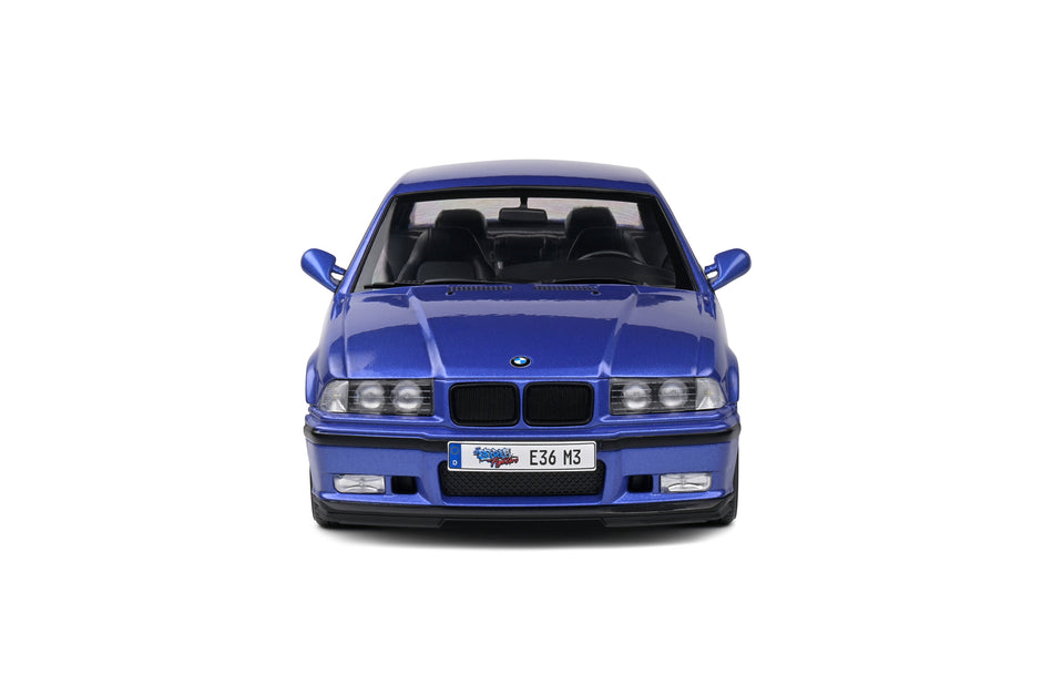 1991 BMW M3 Coupe (E36) Drift Azul Estoril 1:18 Solido S1803914