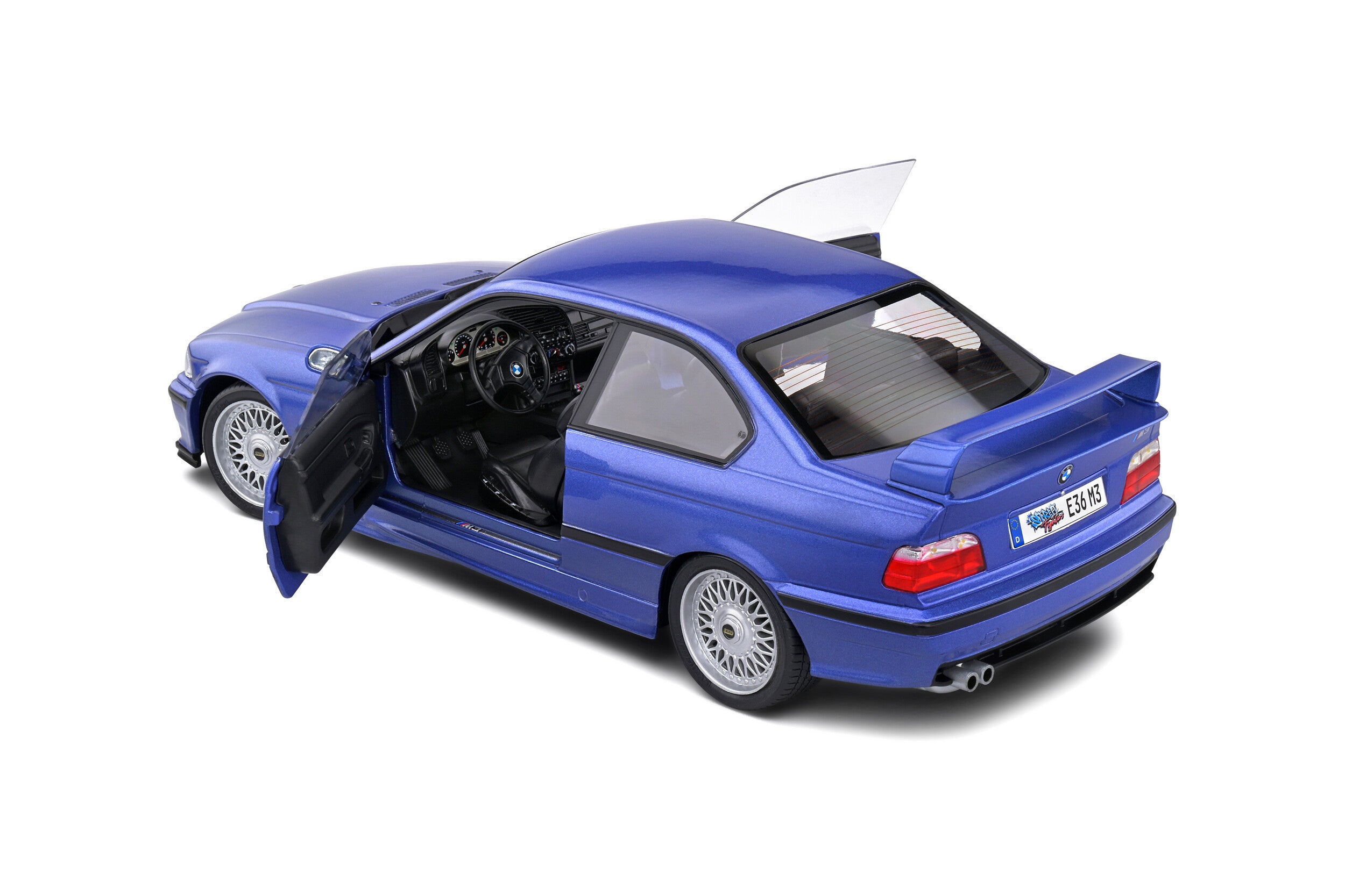 1991 BMW M3 Coupe (E36) Drift Azul Estoril 1:18 Solido S1803914