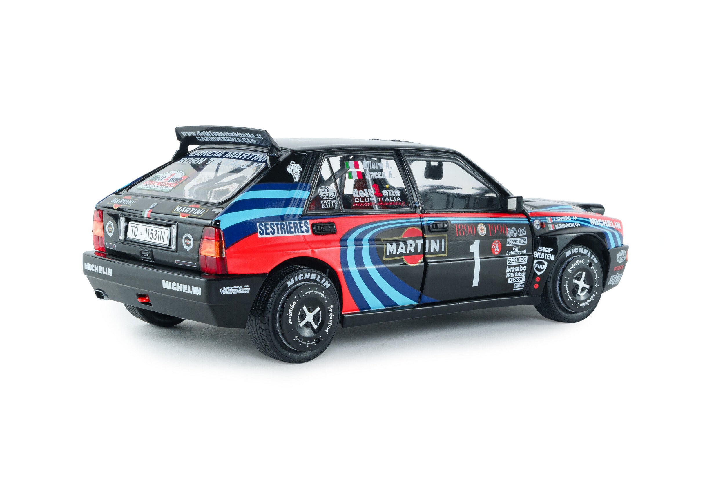 1990 Lancia Delta HF Integrale Nº1 Tributo Biason 1:18 Solido