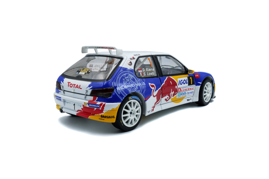 2017 PEUGEOT 306 MAXI Nº1 LOEB/ELENA RALLY DU VAR 1:18 SOLIDO