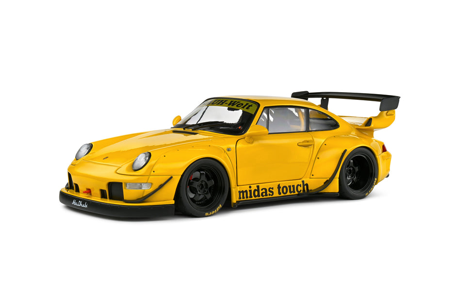 2020 Porsche 911 (993) RWB Rauh-Welt Midas Touch Amarillo 1:18 Solido S1808504