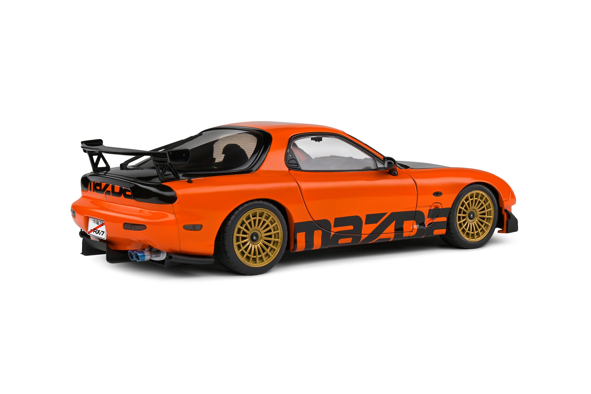 1999 Mazda RX-7 Type RS (FD3RS) Naranja/Negro 1:18 Solido S1810604