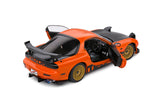1999 Mazda RX-7 Type RS (FD3RS) Naranja/Negro 1:18 Solido S1810604