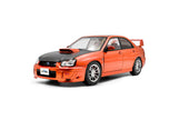 2003 Subaru Impreza WRX STI Naranja Metalizado 1:18 Solido S1812304