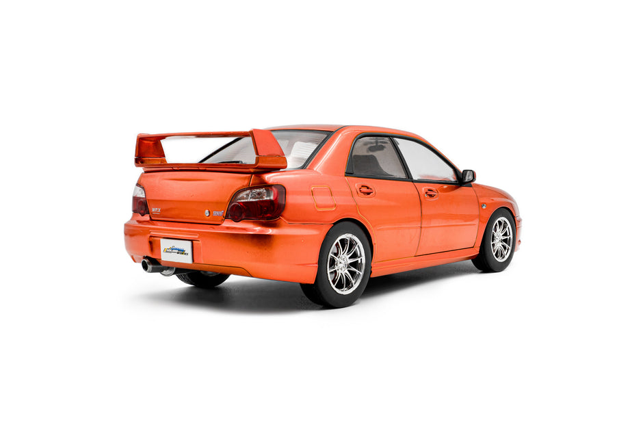 2003 Subaru Impreza WRX STI Naranja Metalizado 1:18 Solido S1812304