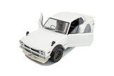 1970 Nissan Skyline (C10) Hakosuka Solido Works Blanco Perla 1:18 Solido S1813001