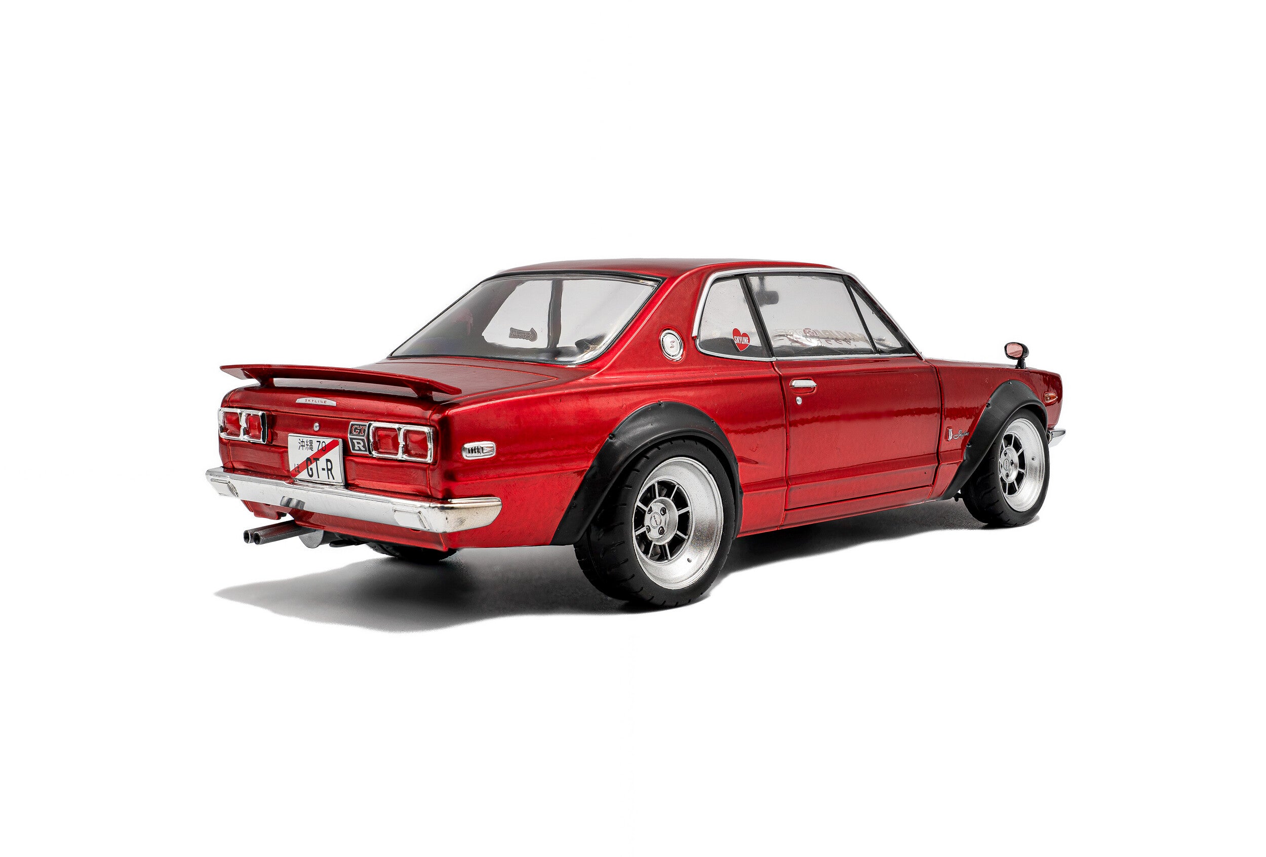 1970 Nissan Skyline (C10) Hakosuka Solido Works Rojo Metalizado 1:18 Solido S1813002