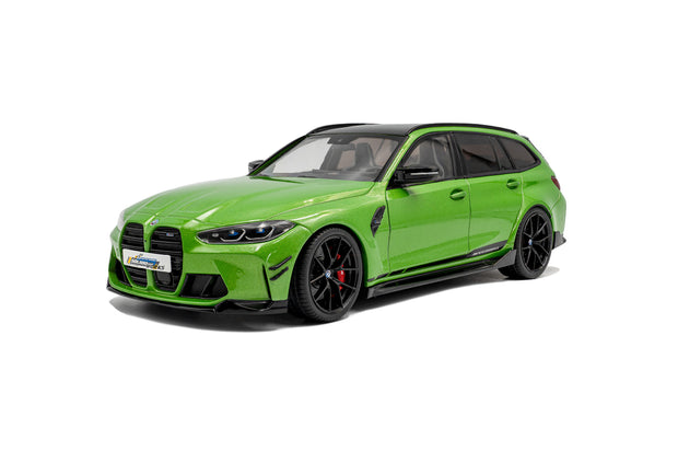 2024 BMW M3 Touring con Piezas de Alto Rendimiento Verde Metalizado 1:18 Solido S1813703