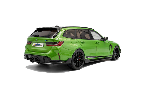 2024 BMW M3 Touring con Piezas de Alto Rendimiento Verde Metalizado 1:18 Solido S1813703