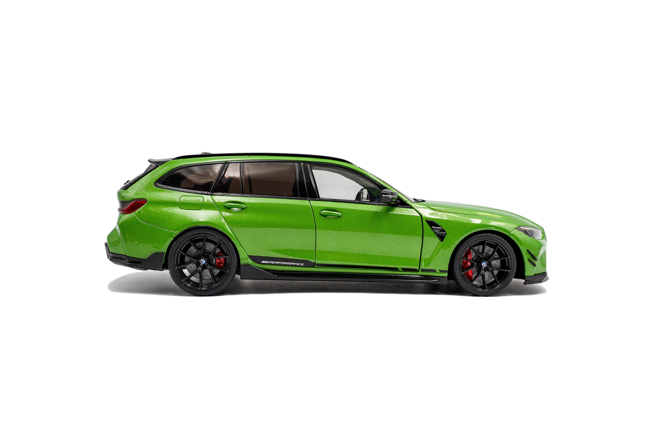 2024 BMW M3 Touring con Piezas de Alto Rendimiento Verde Metalizado 1:18 Solido S1813703
