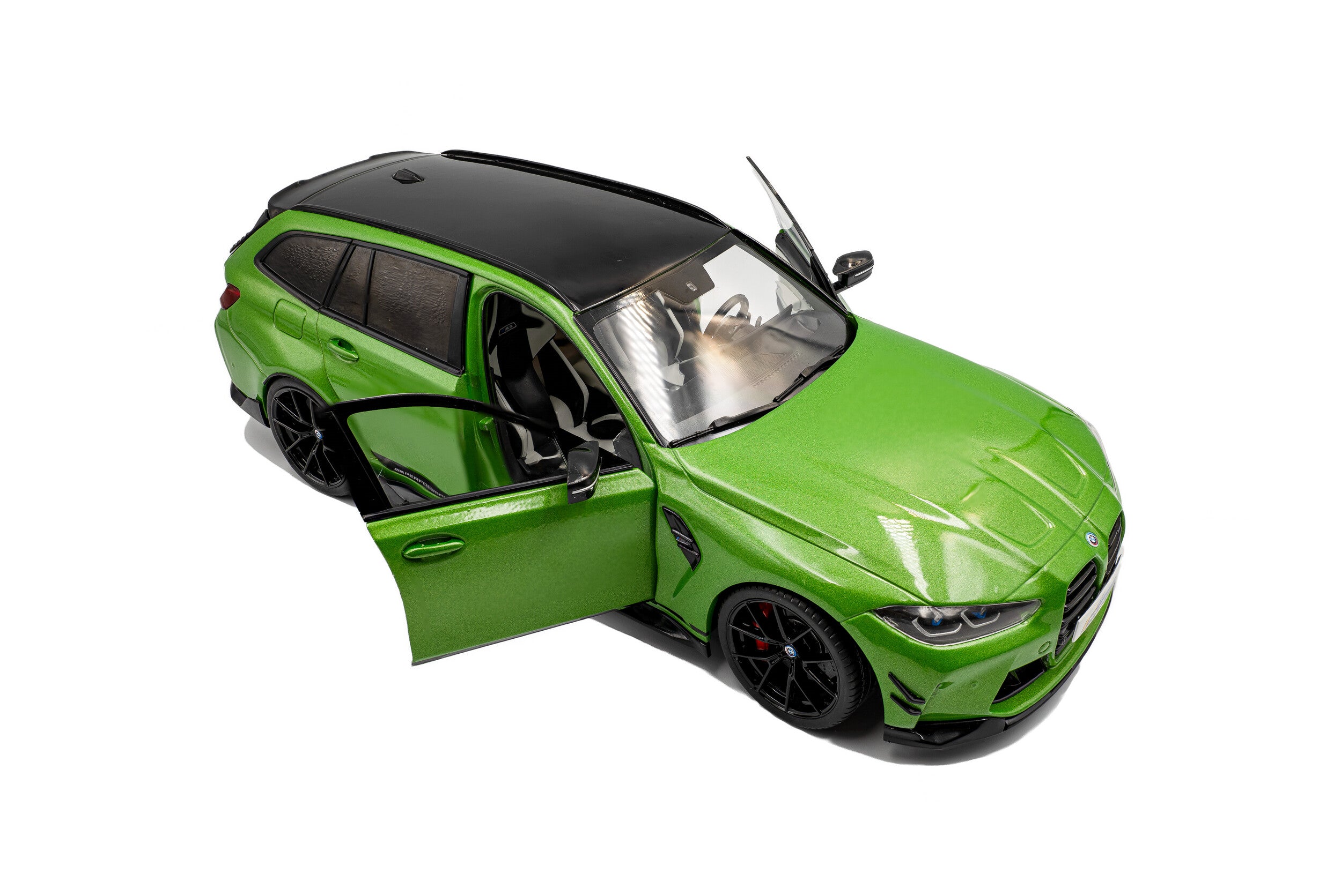 2024 BMW M3 Touring con Piezas de Alto Rendimiento Verde Metalizado 1:18 Solido S1813703