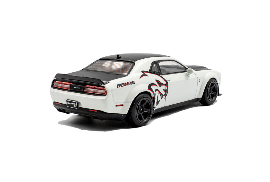 2018 Dodge Challenger SRT Hellcat Redeye Widebody Custom Blanco/Negro 1:43 Solido S4310309
