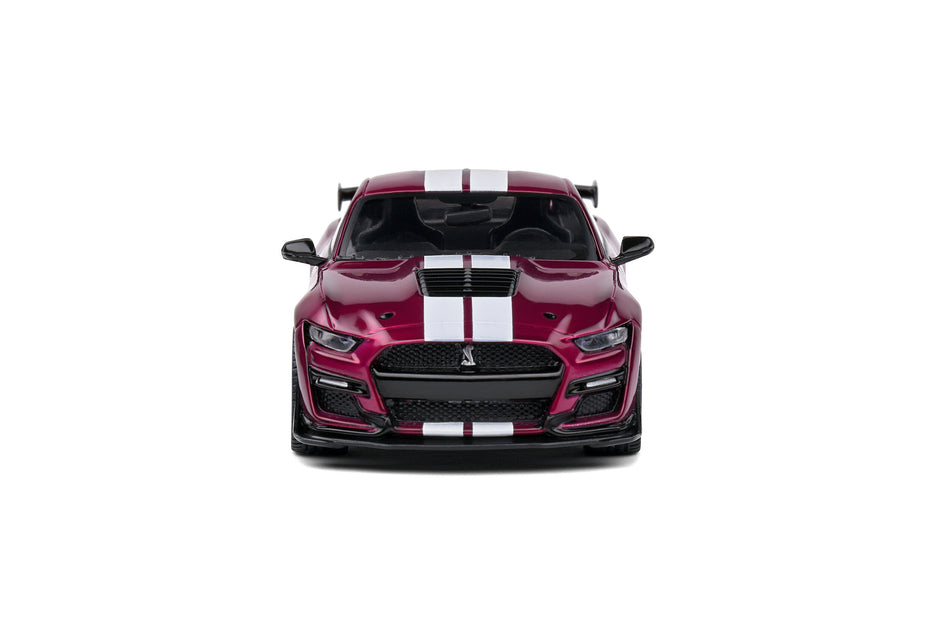 2020 Ford Mustang Shelby GT 500 Fast Track Púrpura Caramelo/Blanco 1:43 Solido S4311510