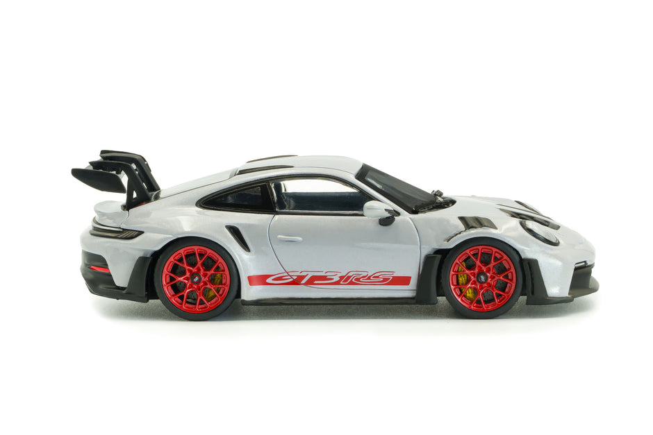 2023 Porsche 911 (992) GT3 RS Gris Helado Metalizado/Rojo 1:43 Solido S4314802