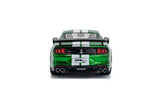 2020 Ford Shelby Mustang GT500 Verde Metalizado con Rayas Blancas 1:43 Solido S4311511