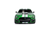 2020 Ford Shelby Mustang GT500 Verde Metalizado con Rayas Blancas 1:43 Solido S4311511