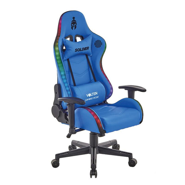 SILLA GAMING RGB SOLDIER AZUL VOLTEN