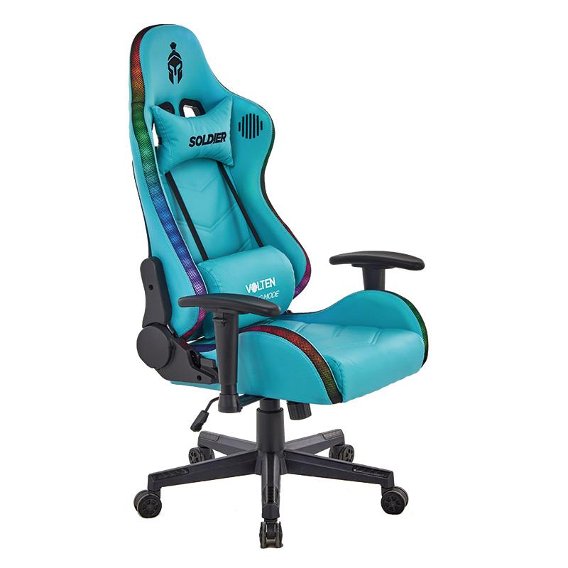 SILLA GAMING RGB SOLDIER TURQUESA VOLTEN