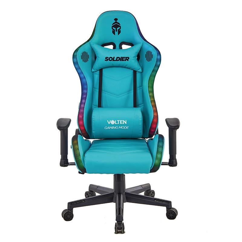SILLA GAMING RGB SOLDIER TURQUESA VOLTEN