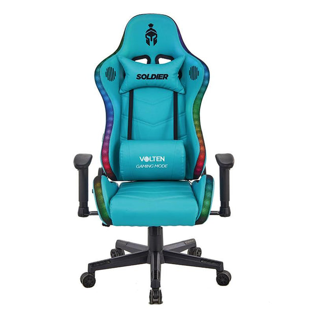 SILLA GAMING RGB SOLDIER TURQUESA VOLTEN