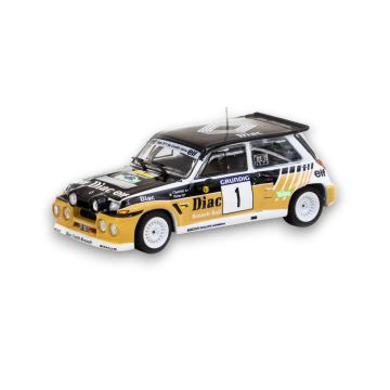 1986 Renault 5 Maxi Turbo No.1 C.Francois/P.Michel Winners Var Rally 1:64 Tarmac T64-TL061-86RDV01