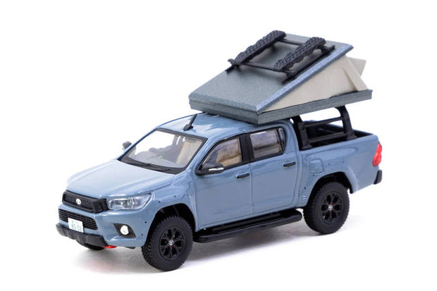 2015 Toyota Hilux With Camping Tent Gris 164 Tarmac T64R-041-CAMP