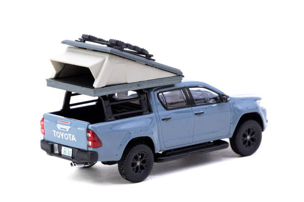2015 Toyota Hilux With Camping Tent Gris 164 Tarmac T64R-041-CAMP