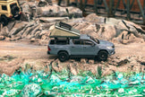 2015 Toyota Hilux With Camping Tent Gris 164 Tarmac T64R-041-CAMP