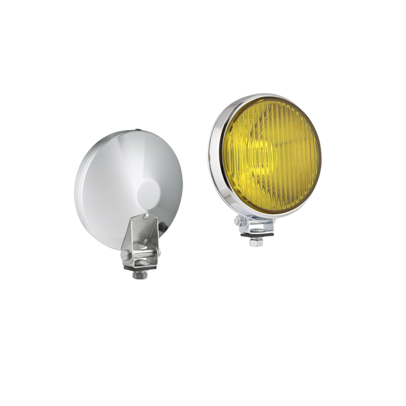 Vehículo Histórico Luz antiniebla vidrio amarillo Ø160mm Cromo
