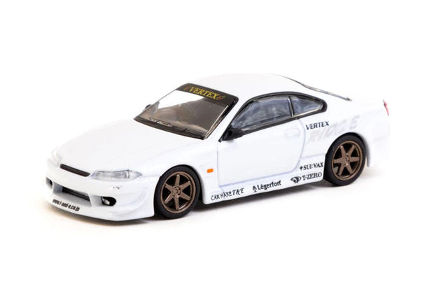 1999 Nissan Silvia S15 Vertex Blanco 164 Tarmac T64G023WH