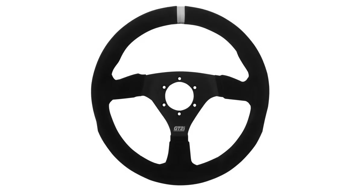 VOLANTE GT2I PRO 330MM PIEL VUELTA NEGRO/NEGRO PLANO