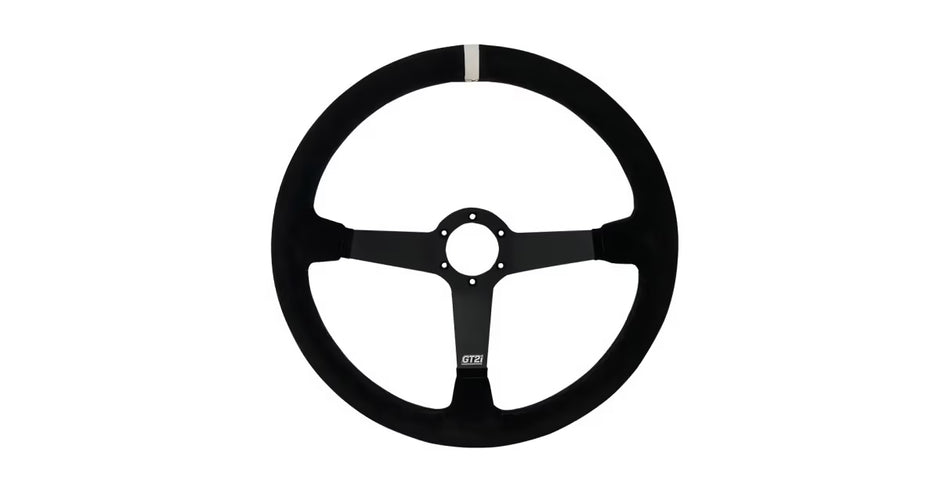VOLANTE GT2I PRO 380 PIEL VUELTA NEGRO/NEGRO 65MM