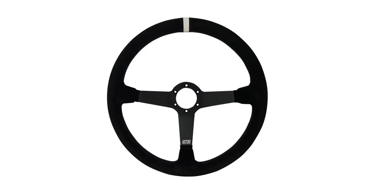 VOLANTE GT2I PRO 380 PIEL VUELTA NEGRO/NEGRO 65MM