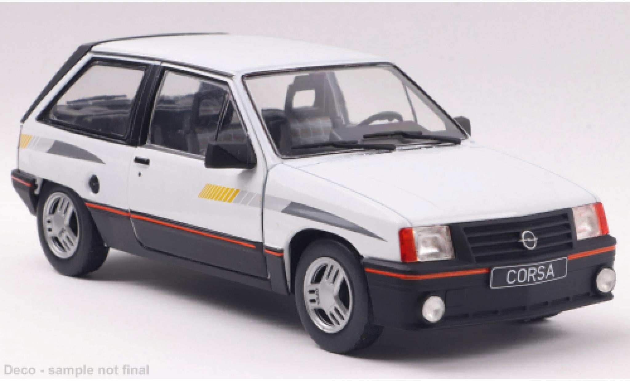 1985 Opel Corsa A SR Blanco Decorado 1:24 WhiteBox