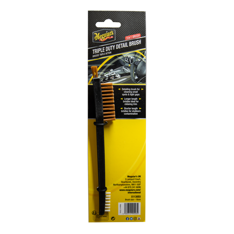 MEGUIAR´S TRIPLE DUTY DETAILING BRUSH (RECOVECOS)